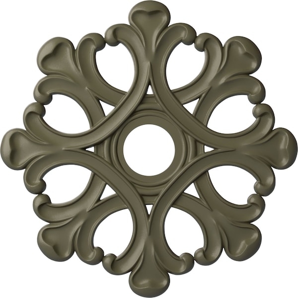 Ekena Millwork Angel Ceiling Medallion (Fits Canopies up to 4 3/8"), 20 7/8"OD x 3 5/8"ID x 1"P, Spartan Stone CM20ANSSF - main